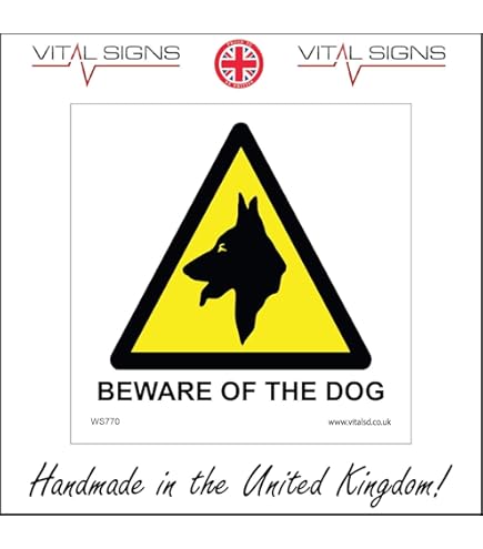 Serika With Dog – Caution Warning Protected By Chihuahua Security Dog Sign for Front