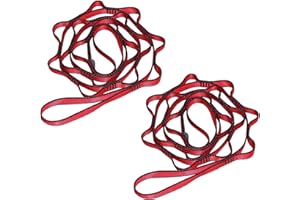 ‎KIKIGOAL KIKIGOAL 2pcs Daisy Chains Nylon Strong Climbing Straps Adjustable Climbing Straps Climbing Rope Strong Daisy Chain for Outdoor Sports Camping