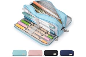 Maomaoyu Estuche de lápices de Gran Capacidad con 3 Compartimentos para niños, Regalo para niñas y niños de Vacaciones para Estudiantes de Primaria, Estuche Escolar para Regalos de cumpleaños