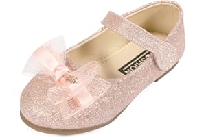 QUNUNOIRE-Scarpe Principessa Glitterate per Bambina Bimba Ragazza, Scarpe Cosplay con Paillettes Eleganti per Festa Cerimonia