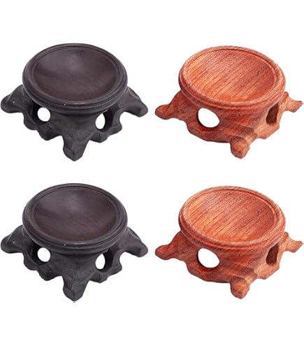 10 Supporti In Legno Per Sfere Di Cristallo - Portasfere Per Quarzo, Uova E Decorazioni - Foto 6