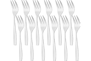 GRÄWE Ensemble de 12 fourchettes à gâteau Acier INOX série Königstein