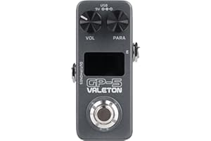 Valeton GP-5 Kompaktes Multi-Effektpedal (Effektprozessor mit über 100 Effekten, NAM-Amp-Modeling, IR Loader, 100 Patch Slots, Bluetooth, USB-Audio-Interface, Stereo-Ausgang, Metallgehäuse), Schwarz