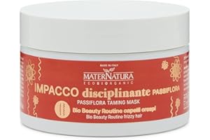 Maternatura, Tratamiento Disciplinante para Cabello Rizado con Pasionaria, Reparación, Fuerza y Brillo para un Cabello Perfecto, Bio Beauty Routine para Cabello Rizado, Made in Italy - 100 ml