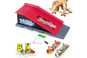 MOMSIV Mini Finger deskorolka i rampa zestaw akcesoriów (B)