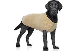 Hjumarayan Hundepullover Mittelgroße Hunde - Dünn Hunde Pullover Waschbar Hundepulli Gestreifte Hunde Shirt Elastisch Hunde Pullis, Hundepullover Fleece für Corgi Dackel (Gelb L)