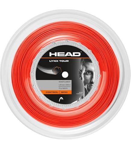 HEAD Sonic Pro Edge Rolle Tennis String - 1.25mm Reel For Racquet Restringing