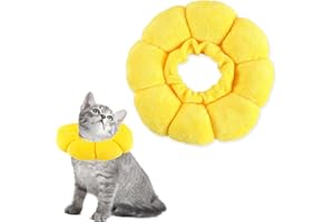 TCNZDY Halskrause Katze,Halskrausen füR Hunde,Einstellbarer und Weich,Katzen Halskrause,Wiederherstellung Halsband Kragen Cone für Katzen Kleiner Hunde Nach Operation und Verletzungen