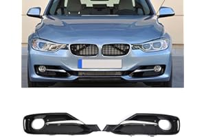 GSRECY Accessori per paraurti anteriore fendinebbia, griglia cromata, compatibile con BMW Serie 3 F30 F31 2012-2015 318 320 330 335 (set griglia)