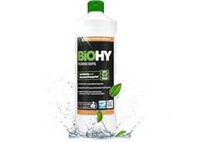 BiOHY Sapone liquido (Bottiglia da 1l) | Sapone liquido per le mani inodore, delicato sulla pelle e idratante | SENZA FOSFATI | Senza profumo e coloranti | Igiene antibatterica (Flüssig Seife)