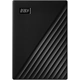 WD 4TB My Passport HDD portatile USB 3.0 con software per gestione di dispositivi, backup e protezione tramite password - fun