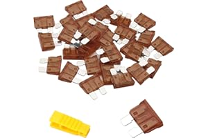 Bolatus - Fusible de coche (20 unidades, 7,5 A, mediana y extractor, fusible para auto/RV/camión/motocicleta)