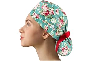 AOMIZ Gorra De Trabajo para Enfermeras Dentista, Dentista, Gorro de Trabajo de Salón de Belleza para Enfermeras, Gorro quir/-úrgico, Gorros Quirofano Mujer para Enfermera en Apuros, Sombrero de Calabaza