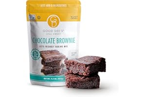 Good Dee's Chocolate Brownie Mix - | Keto Baking Mix | Sugar-Free, Gluten-Free, Grain-Free, Nut-Free, Soy-Free & Low Carb Baking Mix | Diabetic, Atkins & WW Friendly (1g Net Carbs, 12 Servings)