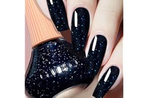 DouborQ Starry Sky Blue Nail Polish Long-lasting Glossy Nail Art Varnish (17)