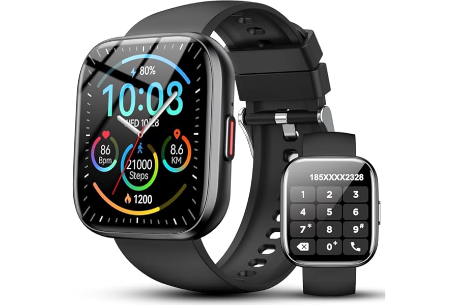 Ddidbi Smartwatch for Men and Women, 1.85 Inch Smartwatch with Call/Answer, 112 Sports Modes Fitness Tracker with Sleep/Heart Rate Monitor, IP68 Smart Watch for Android iOS4.8 out of 5 stars51€17.99