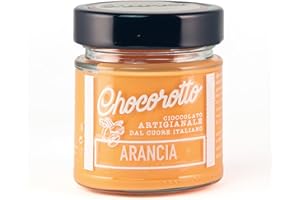 CASAFOLINO ChocoRotto Crema Spalmabile all’Arancia 220gr Senza Glutine Senza Conservanti Creme Spalmabili Arancia