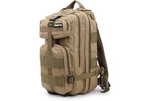 SteelMule 26L/28L Mochila Táctica Militar Molle - Impermeable - Mochila Crossfit con Parches - Mochila Supervivencia, Mochilas de Senderismo, Emergencias, Camping, Caza, Gym, Montañismo, Cabina Viajes