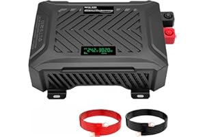 DATOUBOSS Universeller Doppel Spannungswandler 12V/24V auf 230V 1500W/3000W, Wechselrichter Reiner Sinus 3000W/6000W Spitzenleistung, mit intelligentem Erkennungssystem & LCD Display & 2 EU Steckdose