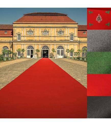 Tapis Rouge 15m X 1m - Pour Événements, Mariages, Cérémonies, Décoration Star Et Cinéma