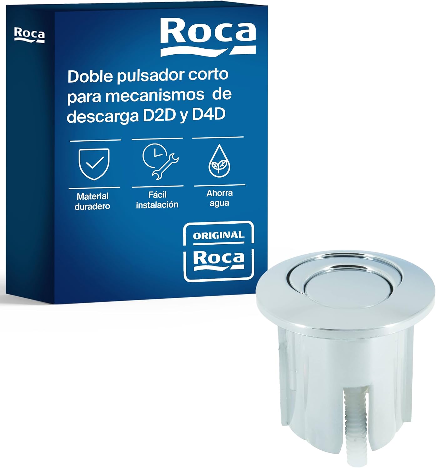Roca AH0001800R - Pulsador Doble corto nuevo