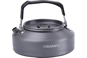 Fire-Maple FMC-T3 Tetera de Camping Hervidor de Agua Portátil Ultraligero, de Aluminio Anodizado Duro, Fácil de Limpiar, para Hacer Té y Café.