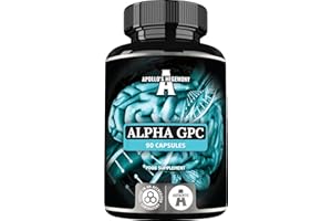 Alpha-GPC 600mg per Daily Dose - 90 Vegan Choline Capsules - 99% Choline Alfoscerate Dietary Supplement - Lipid Choline - Memory and Concentration Capsules - by Apollo's Hegemony