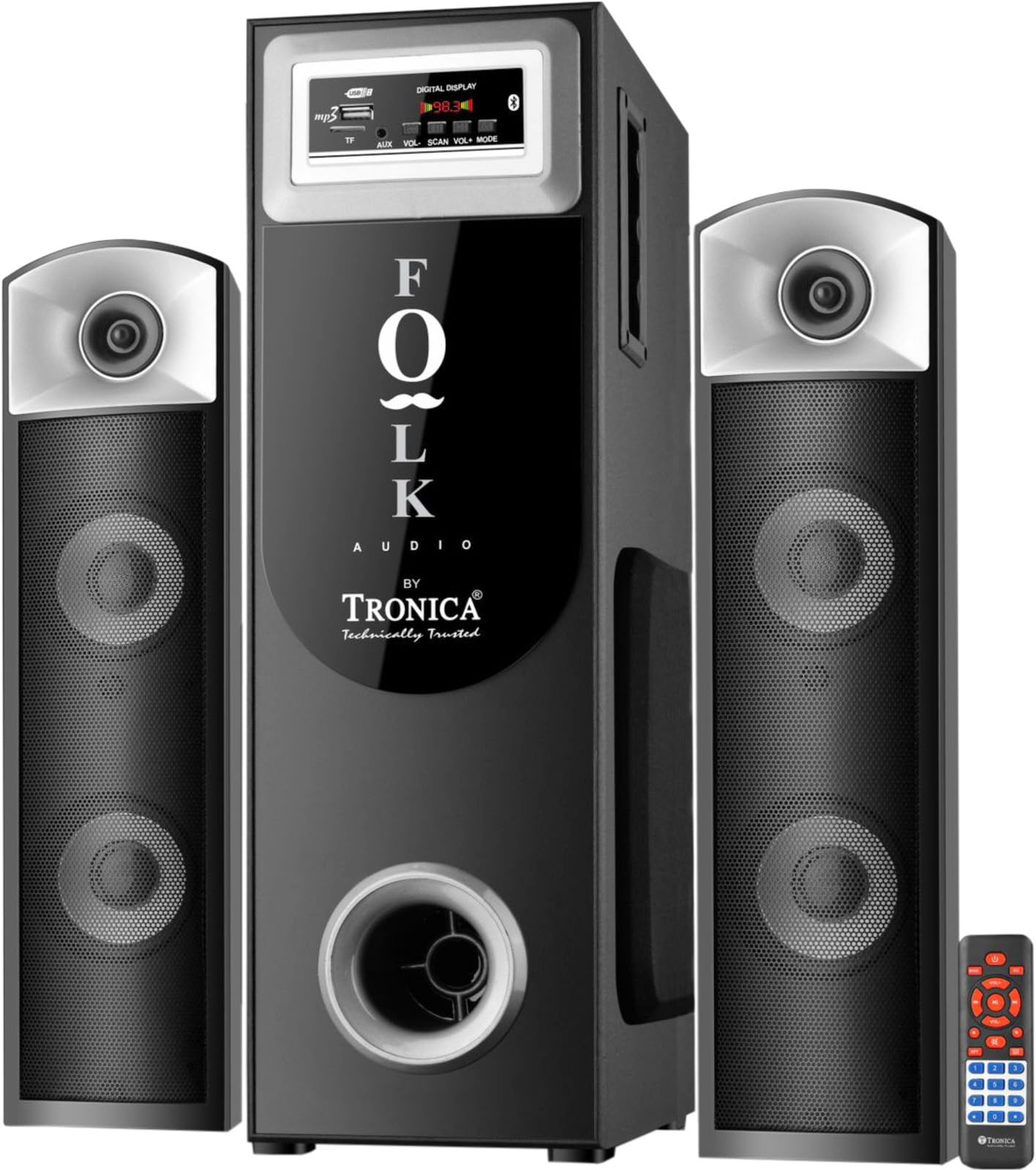 TRONICA Folk Audio Comet SubWoofer DigniFi 2.1 Bluetooth Home Theater System Review