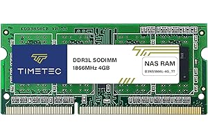 Timetec DDR3-1866L de 4GB para Synology D3NS1866L-4G, sin ECC, sin búfer, SODIMM DDR3L, 1866 MHz, PC3L-14900, 1,35 V Memoria RAM (Compatible con DS620slim, DS218+, DS718+, DS918+ y DS418play)
