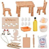 Miniatur Wichtel Zubehör Set - 10 Teile Für Puppenhaus & Wichteltür, 1:12 Maßstab