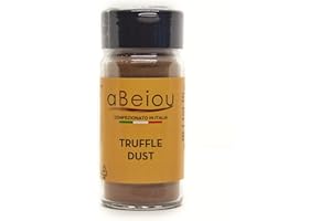 aBeiou. Poudre de truffe 50g extra gourmet 100% italienne extra gourmet, bouchon doseur pour assaisonnement, sans conservateur avec de la vraie truffe d'épicerie fine italienne.