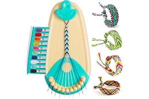 TACOPET Kit per Braccialetti Ragazza, Braccialetti Amicizia Bambini 5-12 Anni, Kit Artigianali Bracciali Intrecciati Tessuto Braccialetto Fai da Te, Idee Regalo Bambina 6 7 8 9 10 11 12 Anni Compleanno