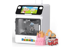SainSmart PrintyGo Mini 3D-Drucker für Kinder – 600 mm/s Auto-Leveling, 5"-Touchscreen, 1500+ Modelle, Kindersicher, Wi-Fi/App-Steuerung, Vormontiert – Perfektes STEM-Lernspielzeug