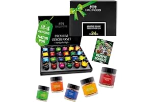 ‎HALLINGERS GENUSS MANUFAKTUR Hallingers Genuss Manufaktur Gewürze Geschenkset – 24 Premium Gewürze aus aller Welt, edle Geschenkbox, handgemacht, ideale Geschenkidee für Männer & Frauen, zum Geburtstag Advent & auch Weihnachten