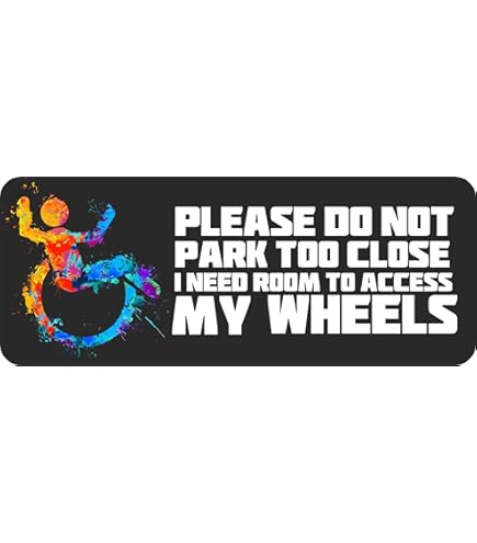 Platinum Place 1 X Please Do Not Park Too Close, Need Room To Access My TWINS Car Seat-White - View #13