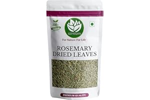 Go Vegan Rosemary Dried Leaves - 100gm | Rosemary Leaves for hair growth & Food 100g