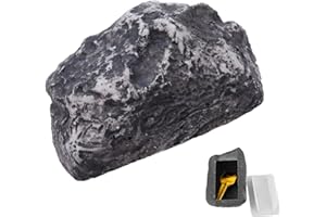 AQLBHZ Fake Rock Key Storage Key Hider Outside Key Safe Rock Key Safe Outdoor Waterproof and Durable Hider Decoration Safe Holder Stone Box For Home Garden Yard Outdoor
