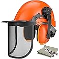 YARDMARIS Chainsaw Helmet, Forestry Safety Helmet with Ear Muff and Mesh Visor, Impact Resistant Hard Hat Safety Protection Equipment for Industrial & Construction
