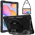 Gerutek Cover Samsung Galaxy Tab S6 Lite 10.4 2022/2020,SM-P613/P619/P610/P615 Cover in Gomma Resistente agli Urti con 360 Su