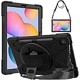 Gerutek Case for Samsung Galaxy Tab S6 Lite 10.4 inch 2022/2020 (SM-P613/P619/P610/P615) Shockproof Rugged Case with 360 Rota