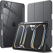 Yoedge Custodia IPad Pro 11 (2021/2020/2018): Cover Smart In PU Con Funzione Stand, Reticolo Nero