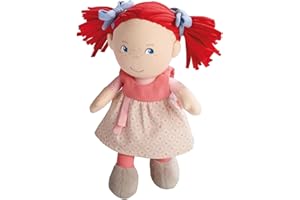 HABA 5737 - Puppe Mirli weiche Stoffpuppe, für Babys ab 6 Monaten zum Spielen, Kuscheln und Trösten, Geschenk zur Geburt und Taufe, Lieferung in hochwertiger Geschenkverpackung