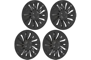 FABATER Enjoliveurs pour Model Y 2023-2020, 4 Pièces de Remplacement de Capuchon de Moyeu de Roue de 19'', Protecteur de Jante Entièrement enveloppé de Moyeu de Roue D'automobile