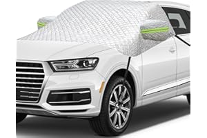 ZHXGO Osłona przedniej szyby samochodu, zimowa osłona przedniej szyby samochodowej, składana ochrona przed śniegiem, ogólna ochrona przed słońcem, mata do namiotu SUV