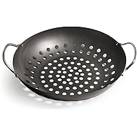 Enders® GEMÜSEPFANNE Grill-Zubehör 8790, BBQ Gourmet, für Gemüse, Salat, Fisch, Pfanne, beschichtet