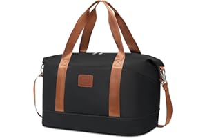 COOLIFE Easyjet Handgepäck 45x36x20, 20L Handgepäck Tasche für Flugzeug, Wasserfest Handtasche für Sport & Reisen, Reisetasche, Sporttasche, Schwimmtasche (Schwarz)