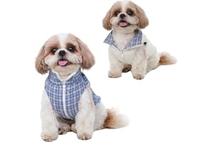 Wag & Wilder Reversible Dog Jacket Sherpa Fur Side & Fleece Print Side Warm, Windproof Winter Coat for Small, Medium & Large Dogs (Shih Tzu, Beagle, Labrador, Golden Retriever) (M)