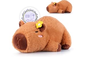 SuzziPals Uppvärmningsbar och kylbar liggande capybara, gosedjur, mikrovågsvärmekudde plysch för lugnande och avkoppling, fyl