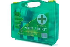 GREENPEOPLE 87 Piece Premium HSE First Aid Kit - Hard Shell Box 1-20 Person Office, Home, Caravan, Workplace**G