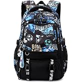 Tanou Teen Boy Backpack, Soccer School Backpacks for Kids | 12+ years, Large Backpack for College and High School in Nylon, B